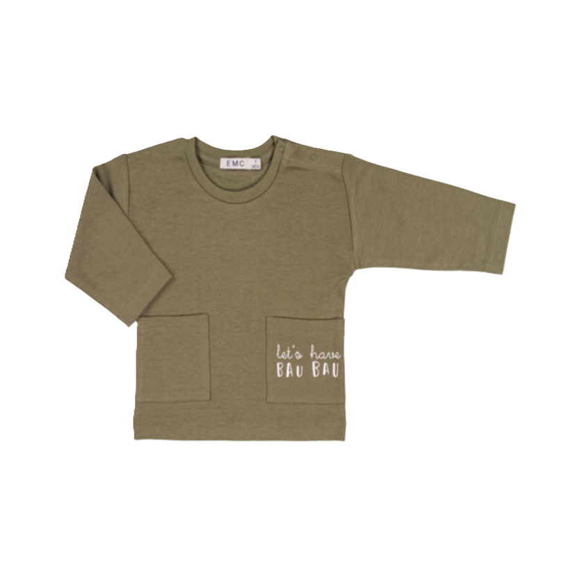 EMC Longsleeve Let's Bau Bau Green