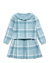 Abel & Lula Tricot skirt set blauw