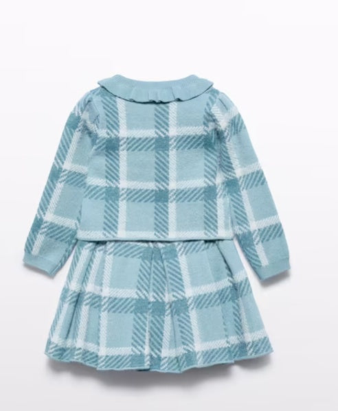 Abel & Lula Tricot skirt set blauw