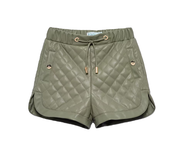 Abel&Lula Cushioned Faux Leather Bermuda