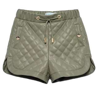 Abel&Lula Cushioned Faux Leather Bermuda
