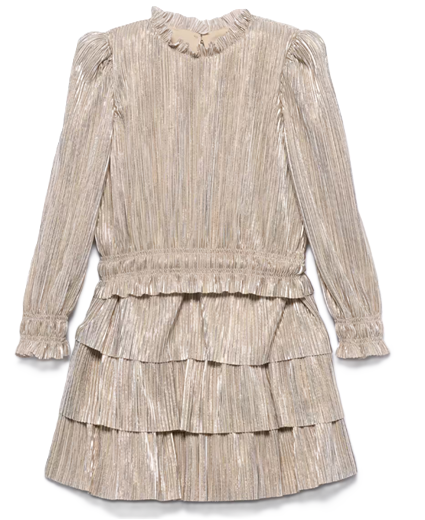 Abel & Lula shiny pleated skirt set