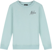 Malelions Junior striped sweater Aqua