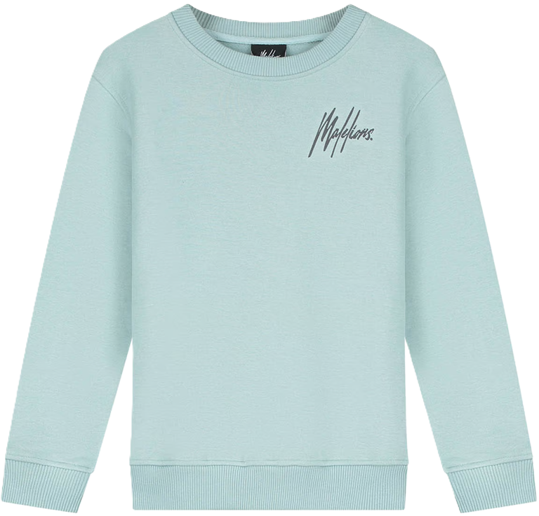 Malelions Junior striped sweater Aqua
