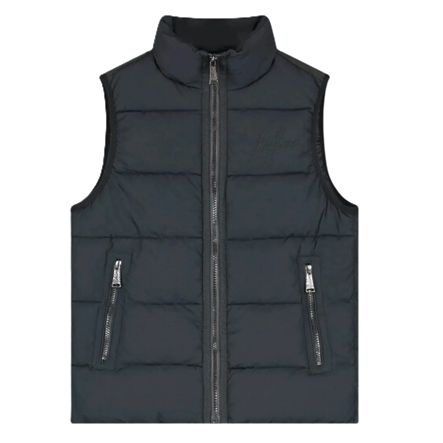 Malelions Junior Matt Crinkle Bodywarmer zwart