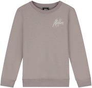 Malelions Junior Striped Signature Sweater Brown