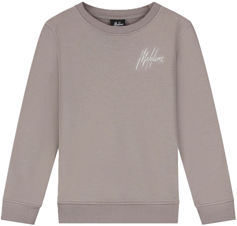 Malelions Junior Striped Signature Sweater Brown