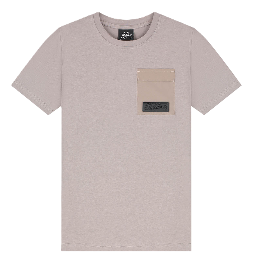 Malelions Junior Nylon Pocket T-shirt Antraciet