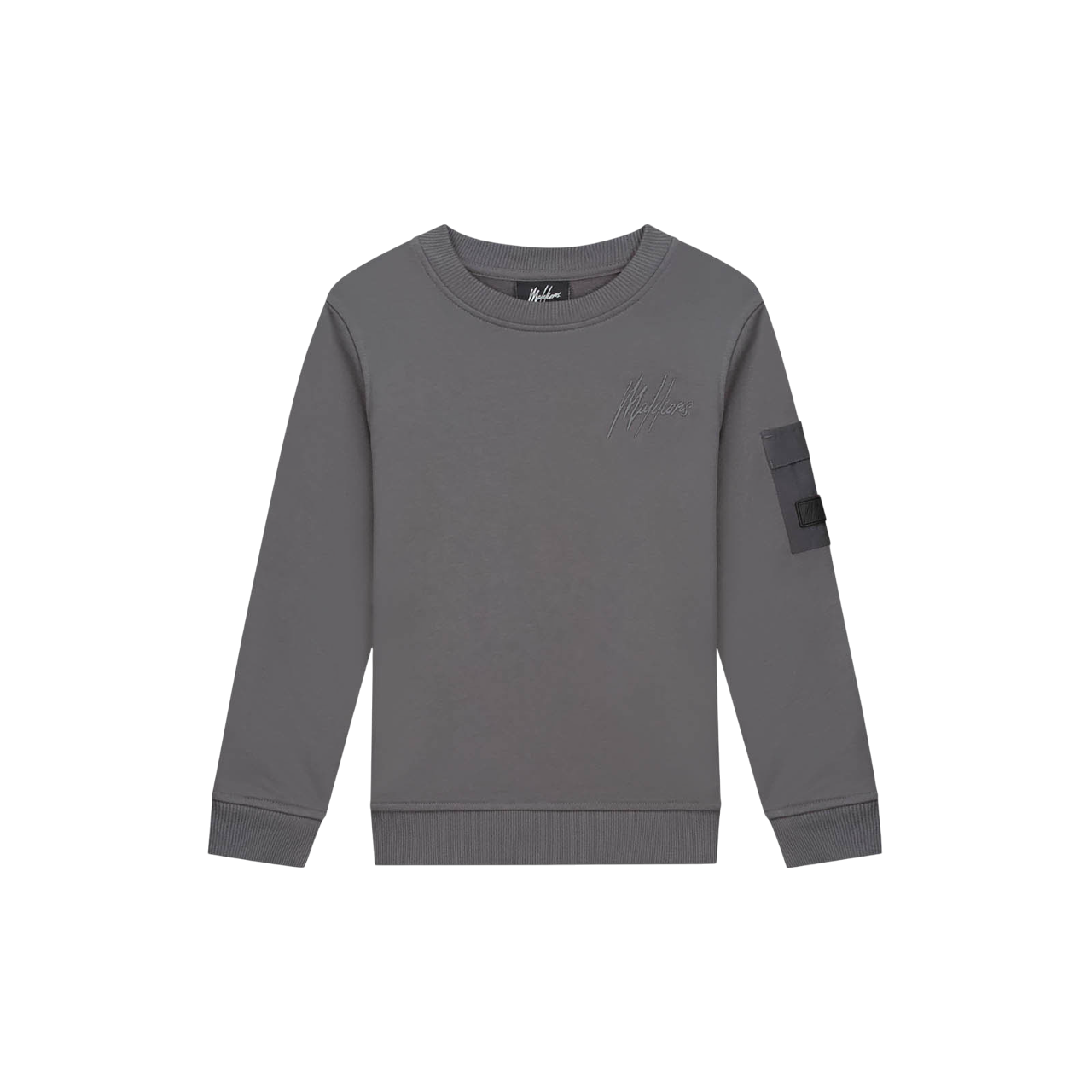 Malelions Junior Nylon Pocket Hoodie antraciet