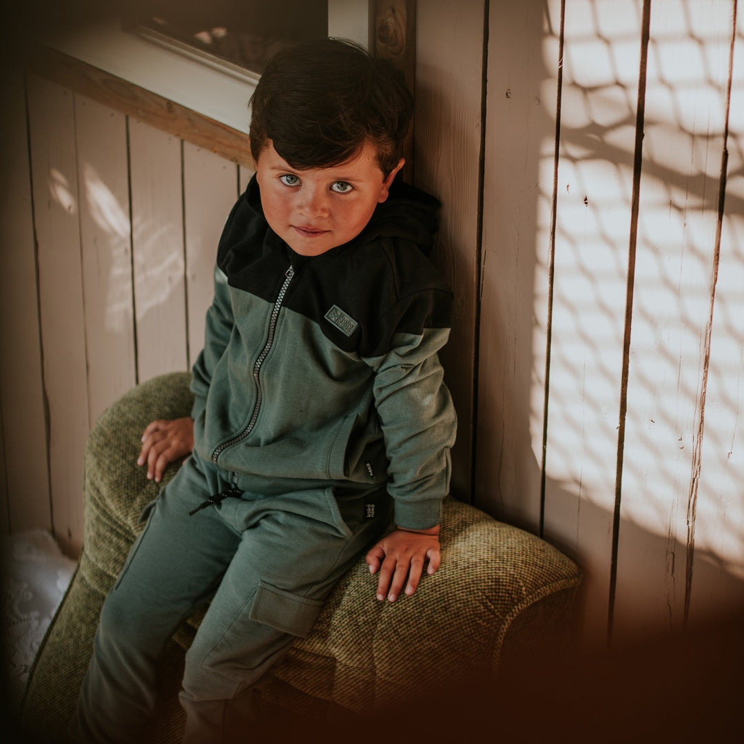 Koko Noko Cardigan with hood Groen