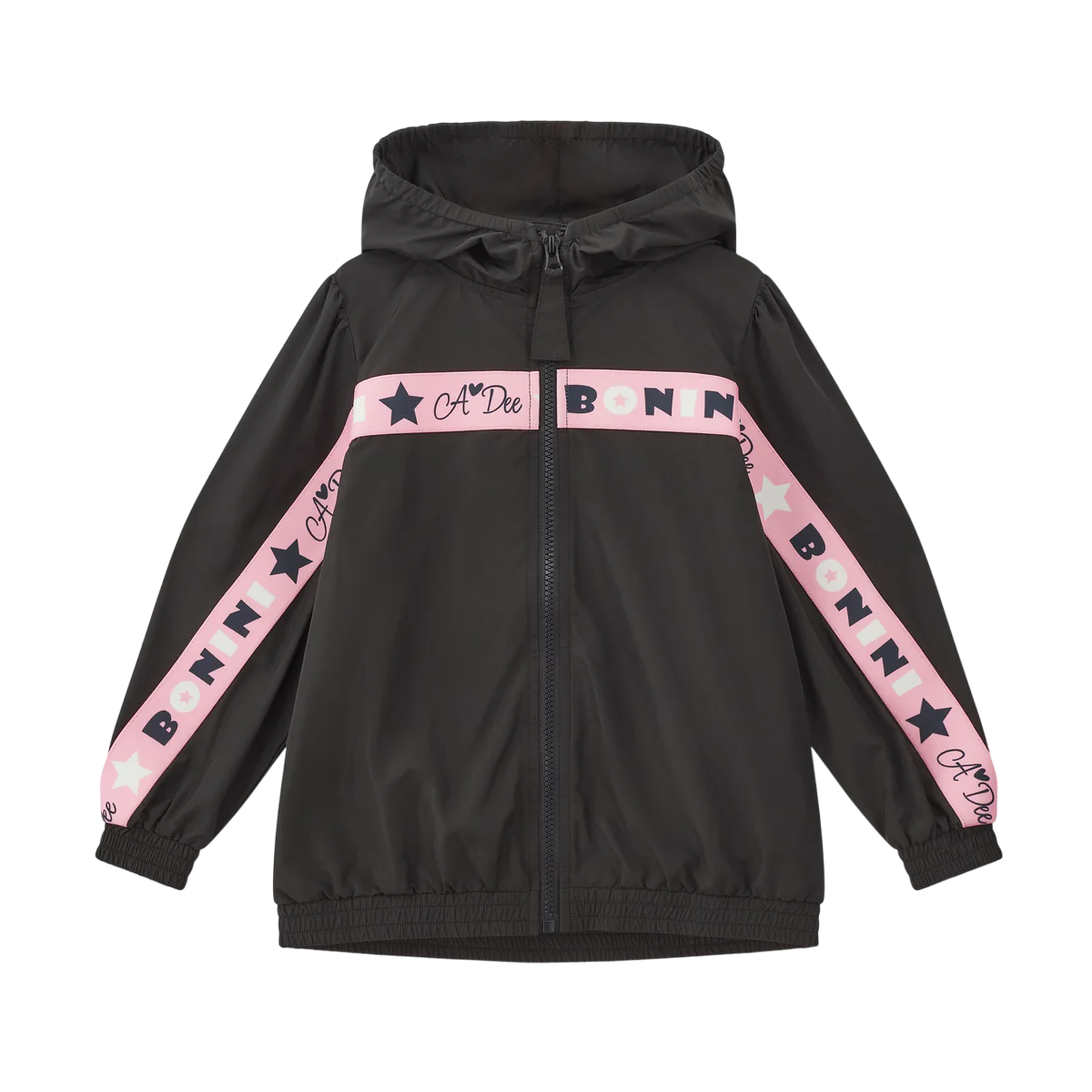 Bonini by A-Dee Black Branded Tape Jacket