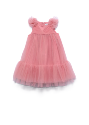 Abel & Lula Roze Ruffle Tule Jurkje Meisjes