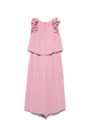 Abel & Lula Roze Geplooide ChiffonSet Meisjes