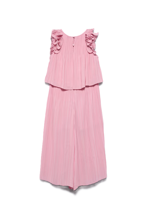 Abel & Lula Roze Geplooide ChiffonSet Meisjes