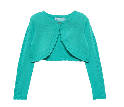 Abel & Lula Knitted bolero groen meisjes