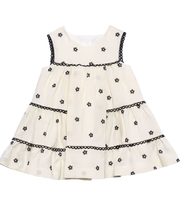 Abel & Lula Baby bloemen geborduurde jurk