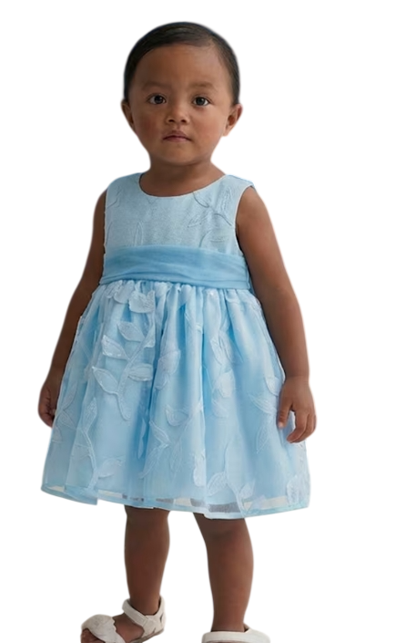 Abel & Lula Baby jurk met gestanste bloemen