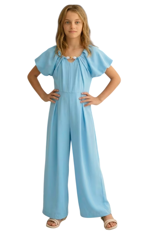 Abel & Lula Mono largo Crepe niña Jumpsuite