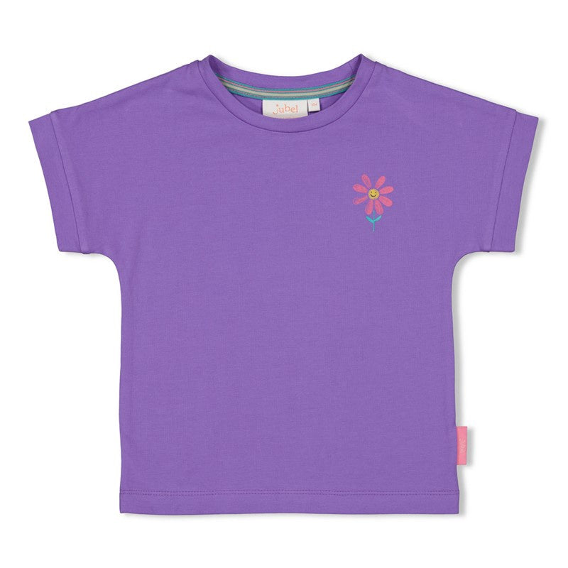 Jubel T-shirt met backprint - Rolling in to Spring