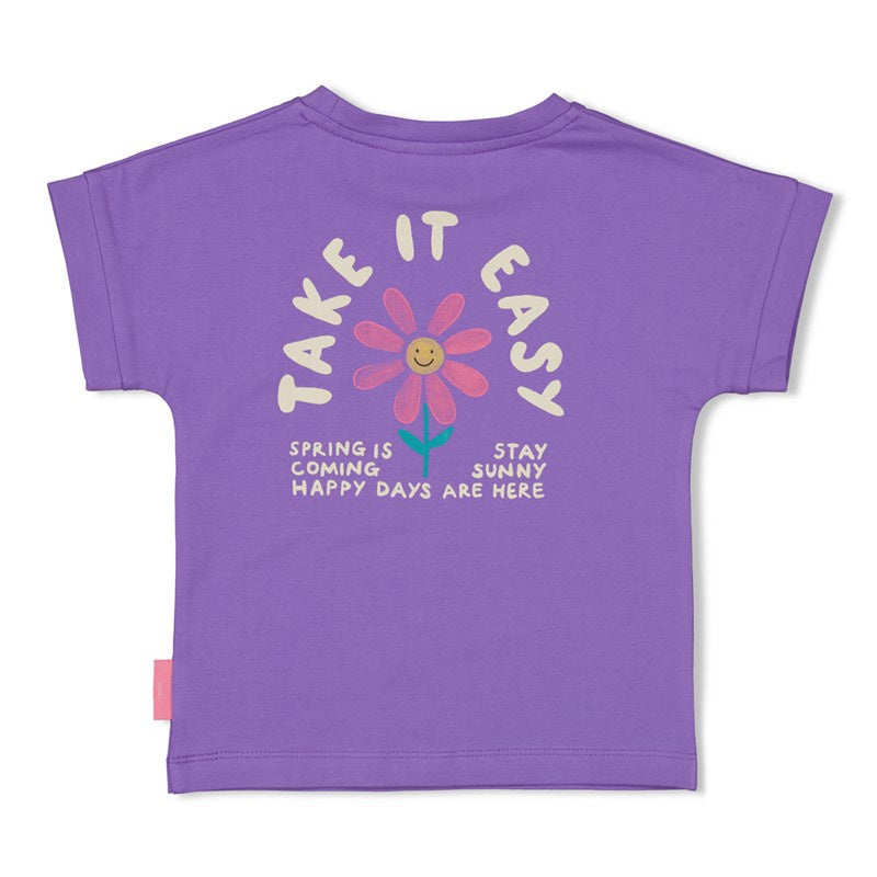Jubel T-shirt met backprint - Rolling in to Spring