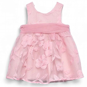 Abel & Lula Babyjurk met Uitgesneden Bloemen roze