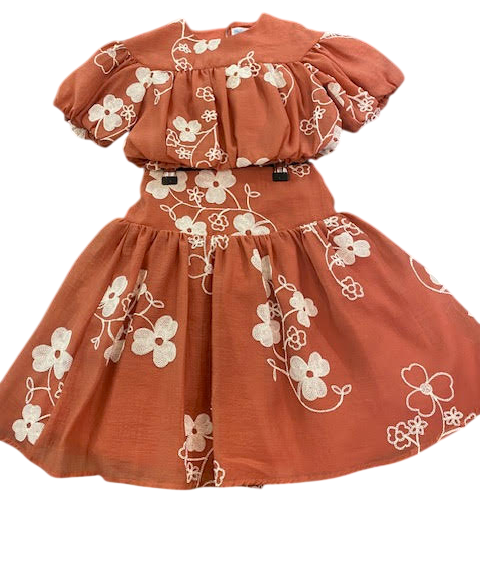 Abel & Lula meisjes set bloemen