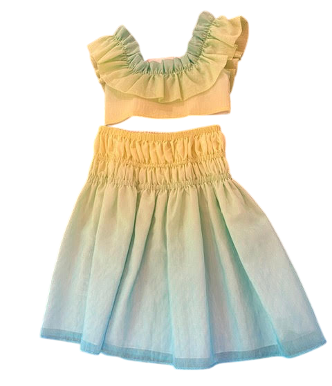 Abel & Lula meisjes set blauw