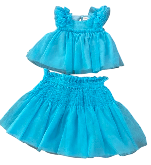 Abel & Lula meisjes set licht blauw