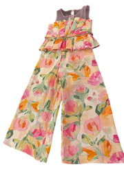 Abel & Lula meisjes jumpsuit bloemen