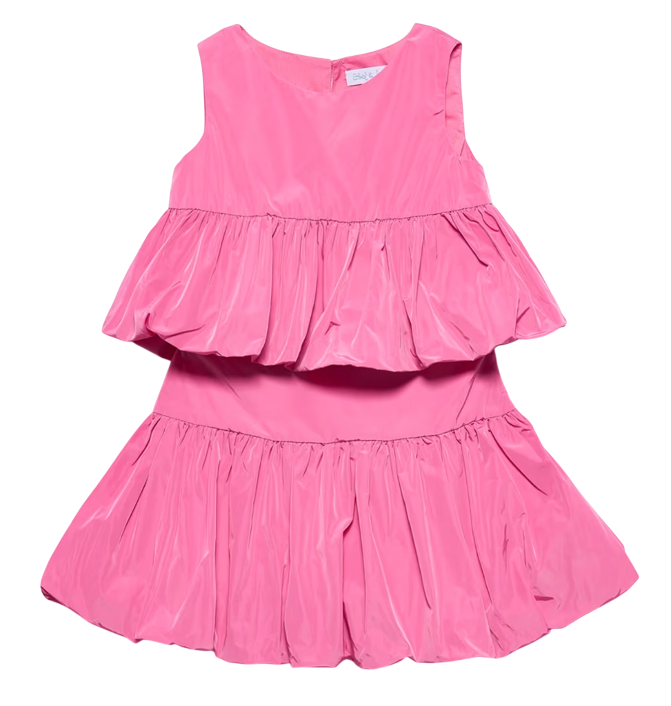 Abel & Lula Girls' taffeta skirt set