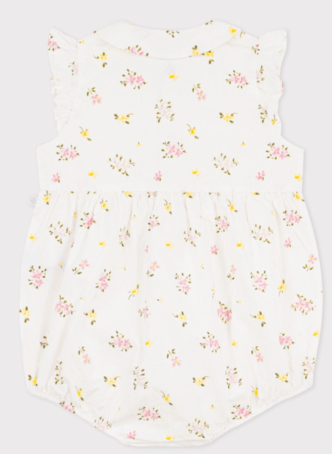 Petit Bateau Babyspeelpakje van katoen met bloemenprint