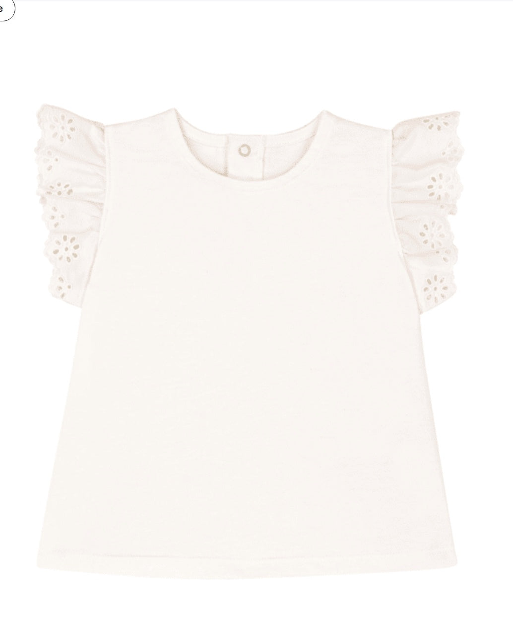 Petit Bateau Effen katoenen T-shirt met korte mouwen voor baby's