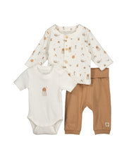 Blue Seven 3-delig babyset beige unisex