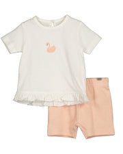 Blue Seven baby set  zwaan