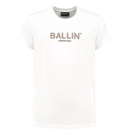Ballin Junior Chunky Stitch Logo T-shirt wit