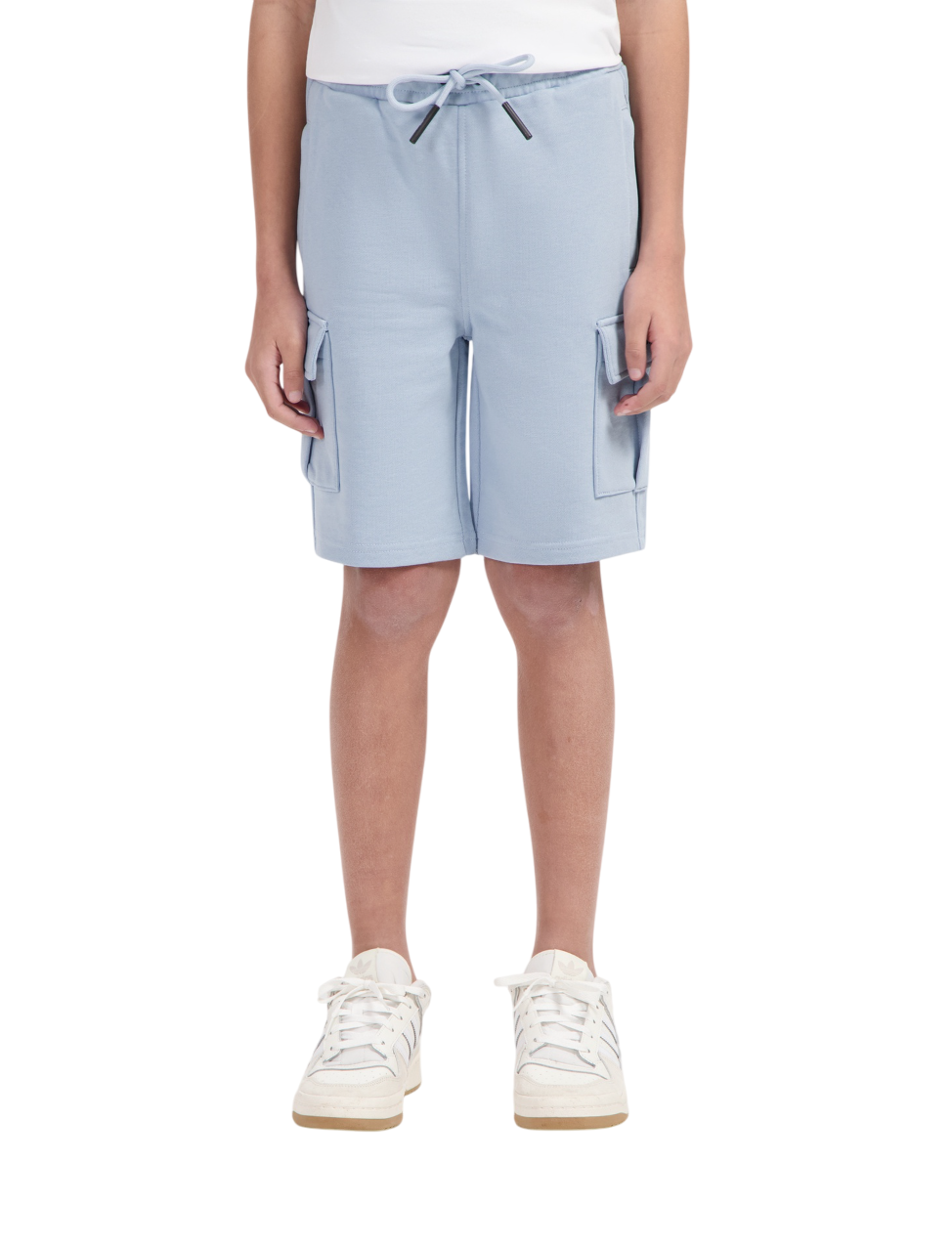 Ballin Junior Cargo Logo Sweatshorts blauw