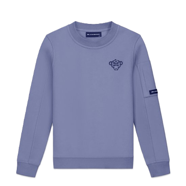 Black Bananas kids plate sweater blue