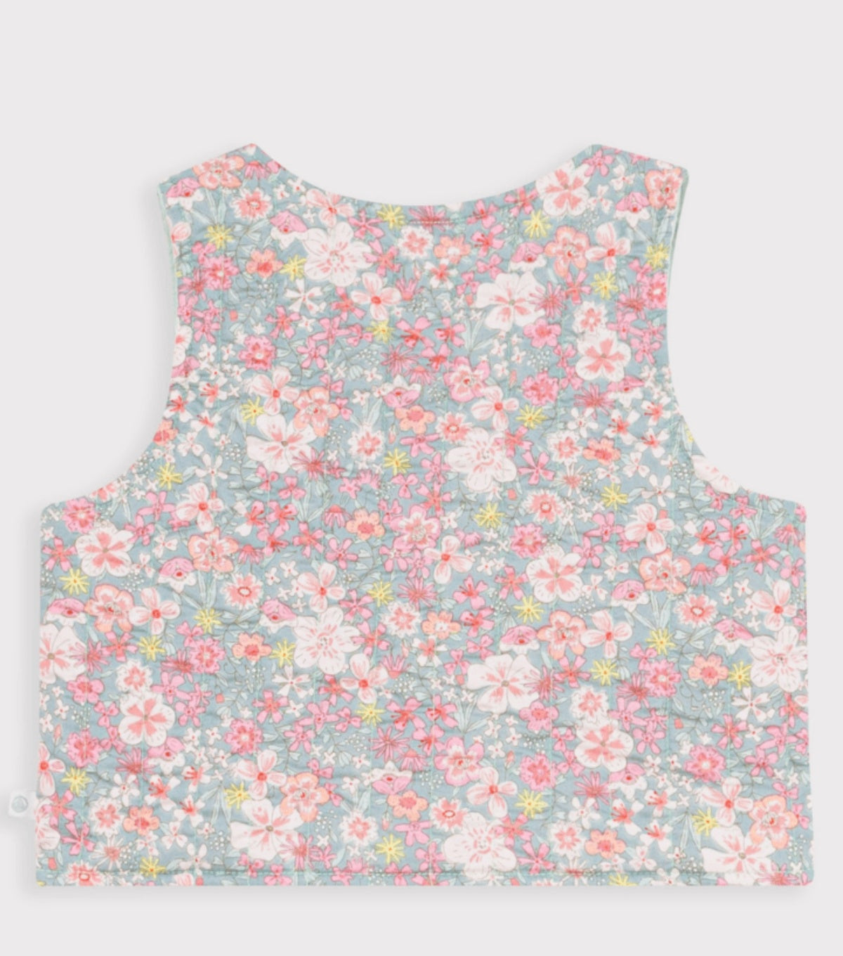Petit Bateau Katoenen vestje zonder mouwen met bloemenprint voor baby's