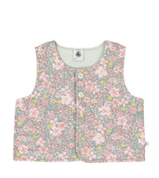 Petit Bateau Katoenen vestje zonder mouwen met bloemenprint voor baby's