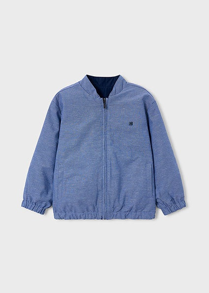 Mayoral Reversible linen windbreaker blauw