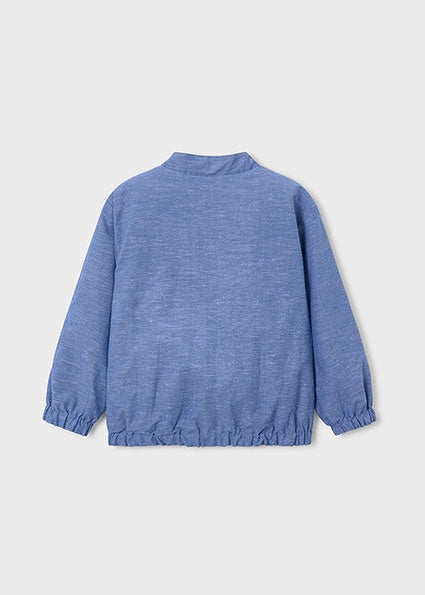 Mayoral Reversible linen windbreaker blauw