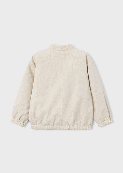 Mayoral Reversible linen windbreaker beige