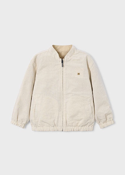 Mayoral Reversible linen windbreaker beige