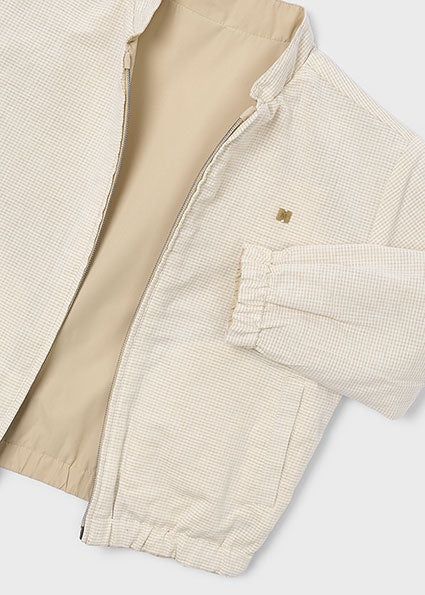 Mayoral Reversible linen windbreaker beige