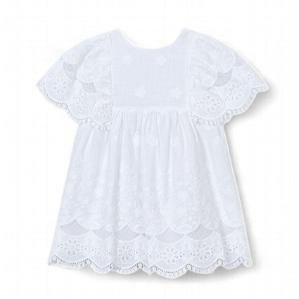 Mayoral Cotton dress kant wit