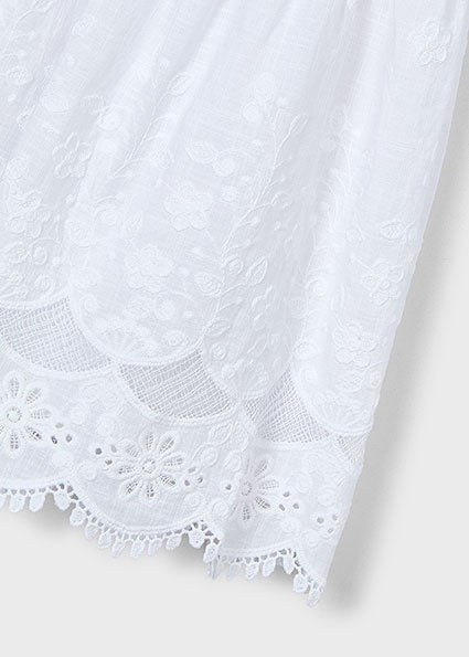 Mayoral Cotton dress kant wit