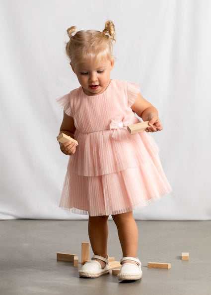 Mayoral Pleated tulle dress