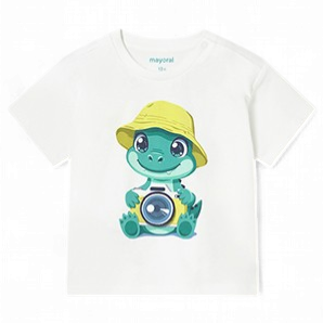Mayoral shirt with camera apliqque