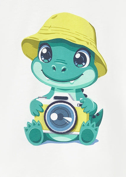 Mayoral shirt with camera apliqque