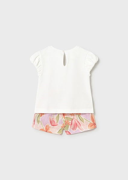 Mayoral Printed shorts set